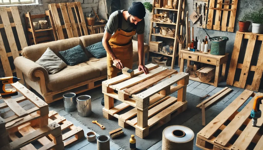 Muebles reciclados: Creación de muebles con palets reciclados - Latam Arte